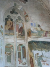 Mosaik i ett livré, ett kardinalspaats somsen blev ett kloster. så kan sdet ha sett ut hos Etienne du Bonnevie,