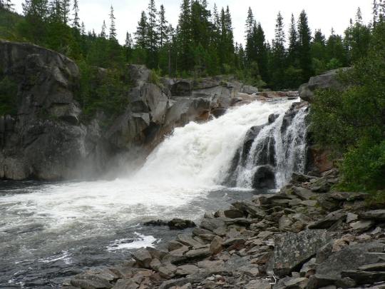 Gaulas imponerade vattenfall.
